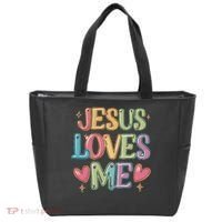 Jesus Loves Me! Christian Back To School Tote Bag thumb 0