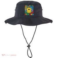 Just Let Me Stim Bro Smile Face Autism Bucket Hat thumb 0