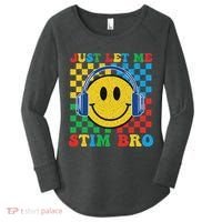 Just Let Me Stim Bro Smile Face Autism Women's Perfect Tri Tunic Long Sleeve Shirt thumb 0