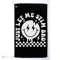 Just Let Me Stim Bro Groovy Autism Awareness Golf Towel thumb 0