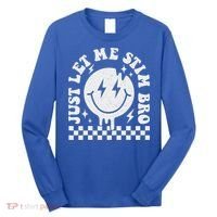 Just Let Me Stim Bro Groovy Autism Awareness Long Sleeve Shirt thumb 0