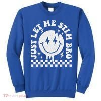 Just Let Me Stim Bro Groovy Autism Awareness Sweatshirt thumb 0
