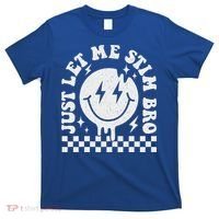Just Let Me Stim Bro Groovy Autism Awareness T-Shirt thumb 0
