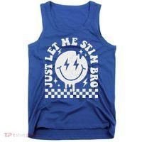 Just Let Me Stim Bro Groovy Autism Awareness Tank Top thumb 0