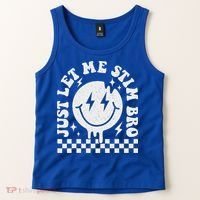 Just Let Me Stim Bro Groovy Autism Awareness Tank Top thumb 2