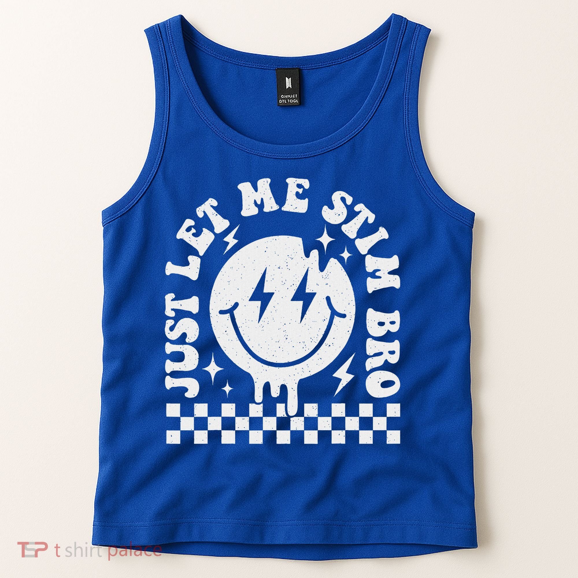 Just Let Me Stim Bro Groovy Autism Awareness Tank Top