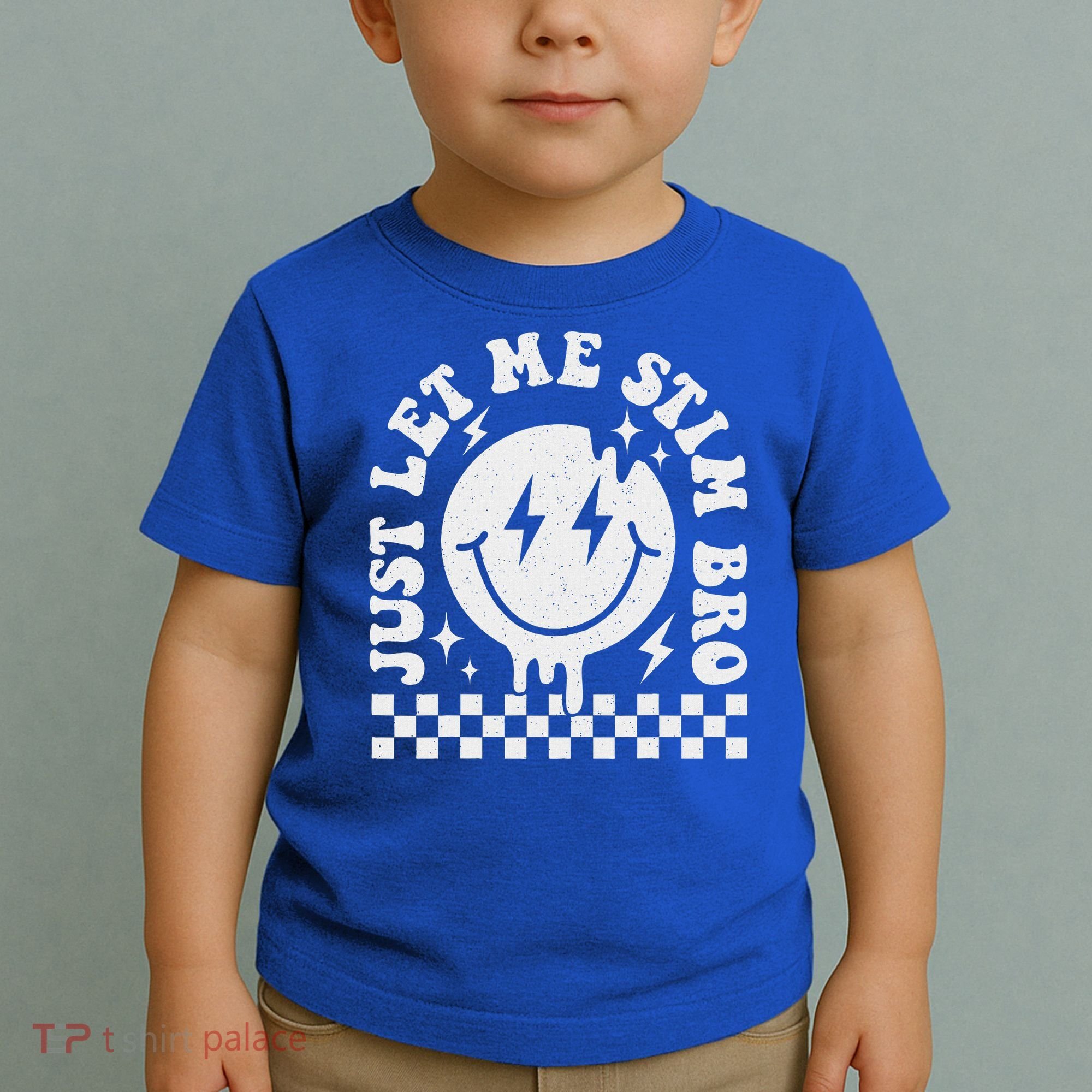 Just Let Me Stim Bro Groovy Autism Awareness Toddler T-Shirt