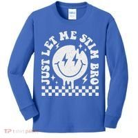 Just Let Me Stim Bro Groovy Autism Awareness Kids Long Sleeve Shirt thumb 0