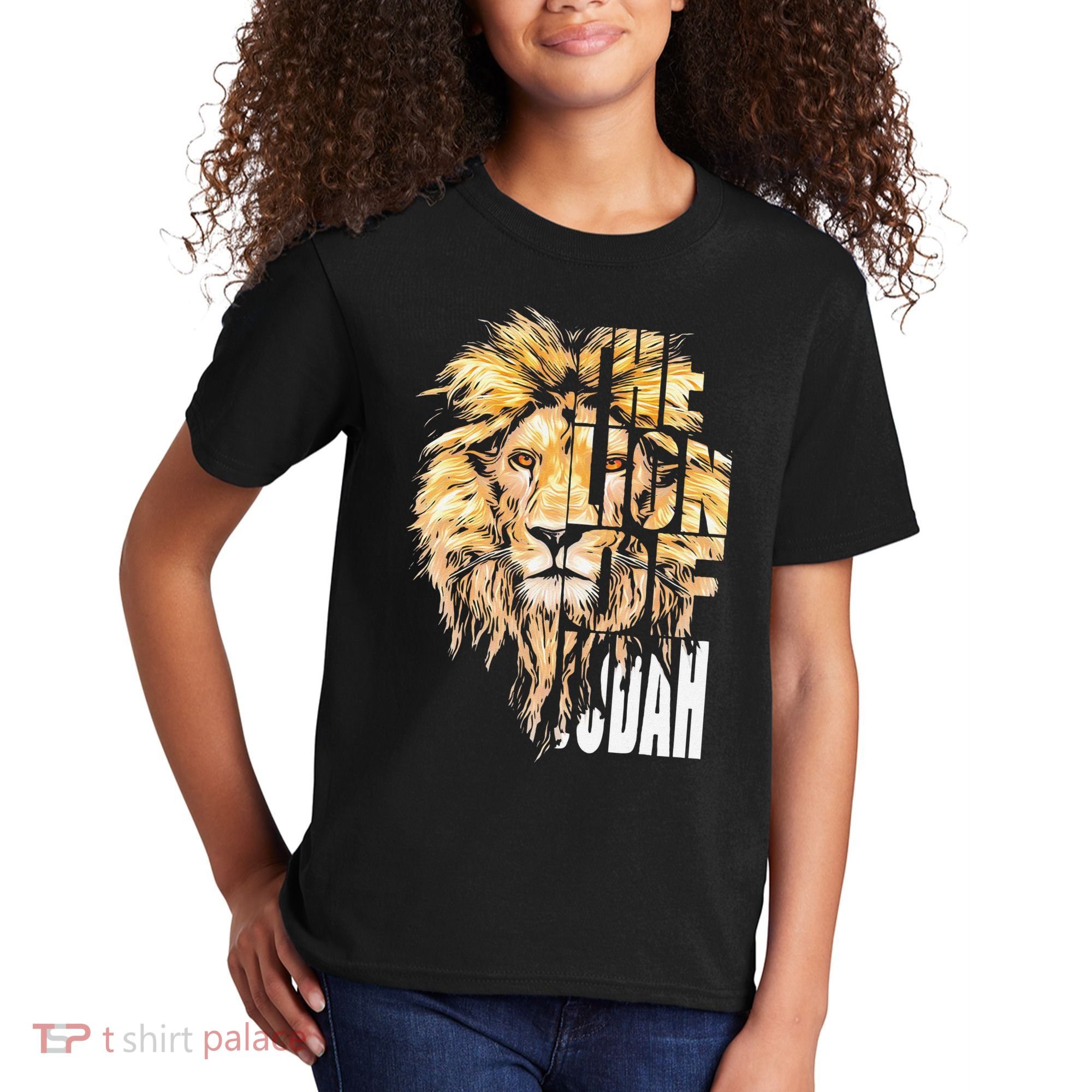 Jesus Lion Of Judah Kids T-Shirt