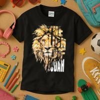 Jesus Lion Of Judah Kids T-Shirt thumb 3