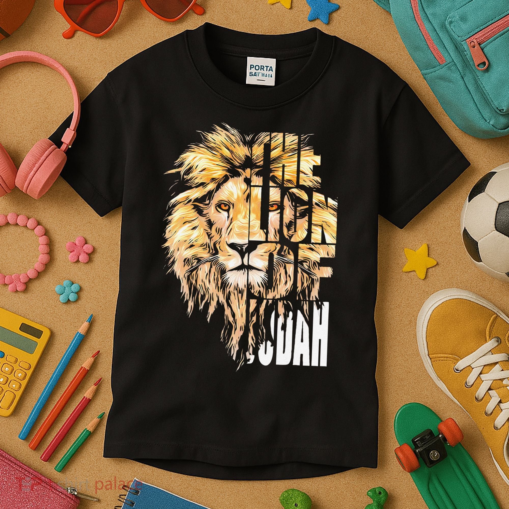 Jesus Lion Of Judah Kids T-Shirt