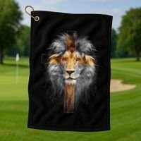 Jesus Lion Of Judah Golf Towel thumb 1