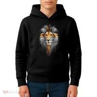 Jesus Lion Of Judah Kids Hoodie thumb 4