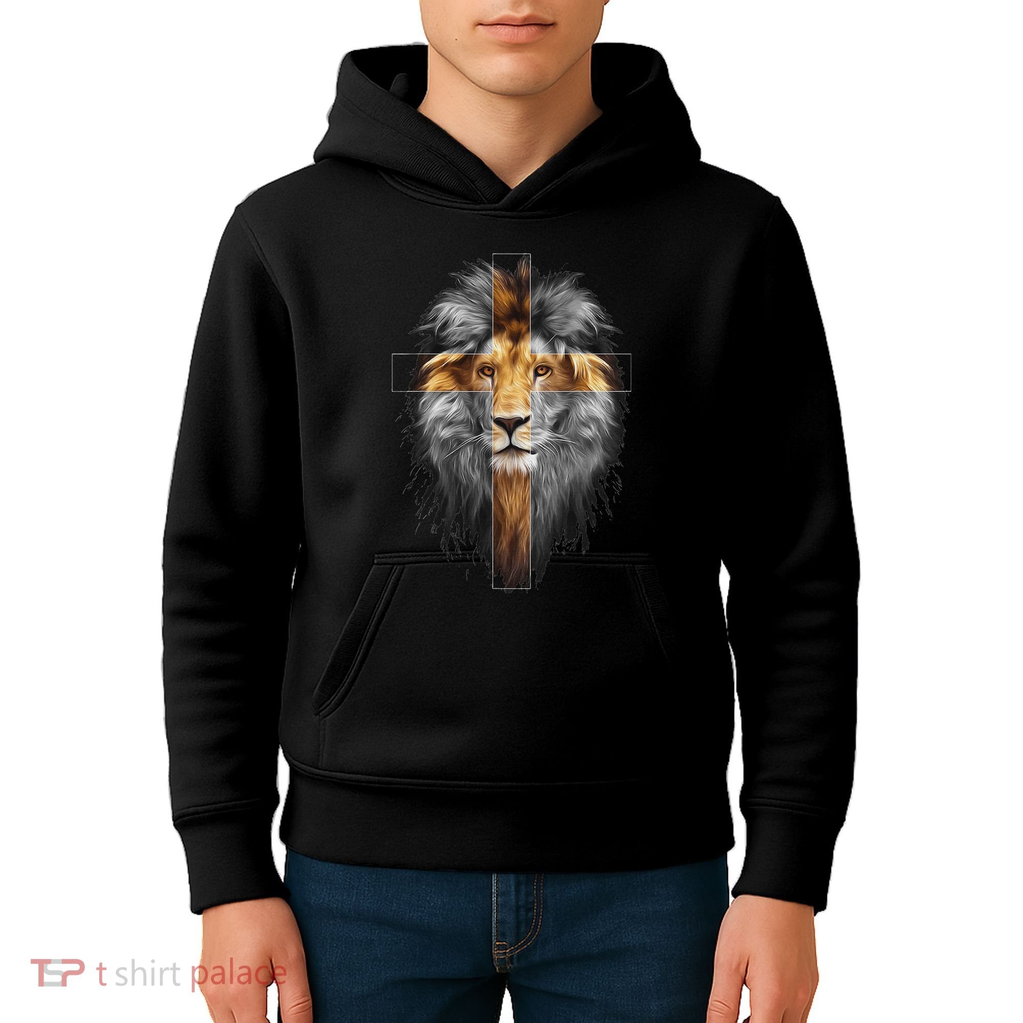 Jesus Lion Of Judah Kids Hoodie