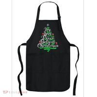 Joy Love Peace Believe Christmas Shirt Apron thumb 0
