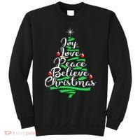 Joy Love Peace Believe Christmas Shirt Sweatshirt thumb 0