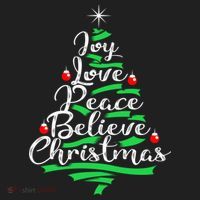 Joy Love Peace Believe Christmas Shirt Beanie thumb 2