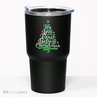Joy Love Peace Believe Christmas Shirt Tumbler thumb 0