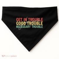 John Lewis Quote Get In Good Necessary Trouble Civil Rights USA-Made Doggie Bandana thumb 0