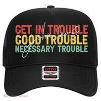 John Lewis Quote Get In Good Necessary Trouble Civil Rights Hat thumb 0