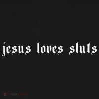 Jesus Loves Sluts Aesthetic Grunge Feminist Feminism Mousepad thumb 1