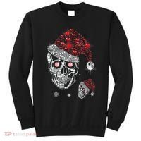 Just Love Skulls Xmas Skull Christmas Wear Santa Hat Sweatshirt thumb 0
