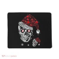 Just Love Skulls Xmas Skull Christmas Wear Santa Hat Mousepad thumb 0