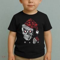 Just Love Skulls Xmas Skull Christmas Wear Santa Hat Toddler T-Shirt thumb 2