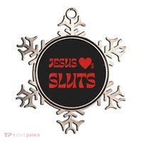 Jesus Loves Sluts Ornament thumb 0