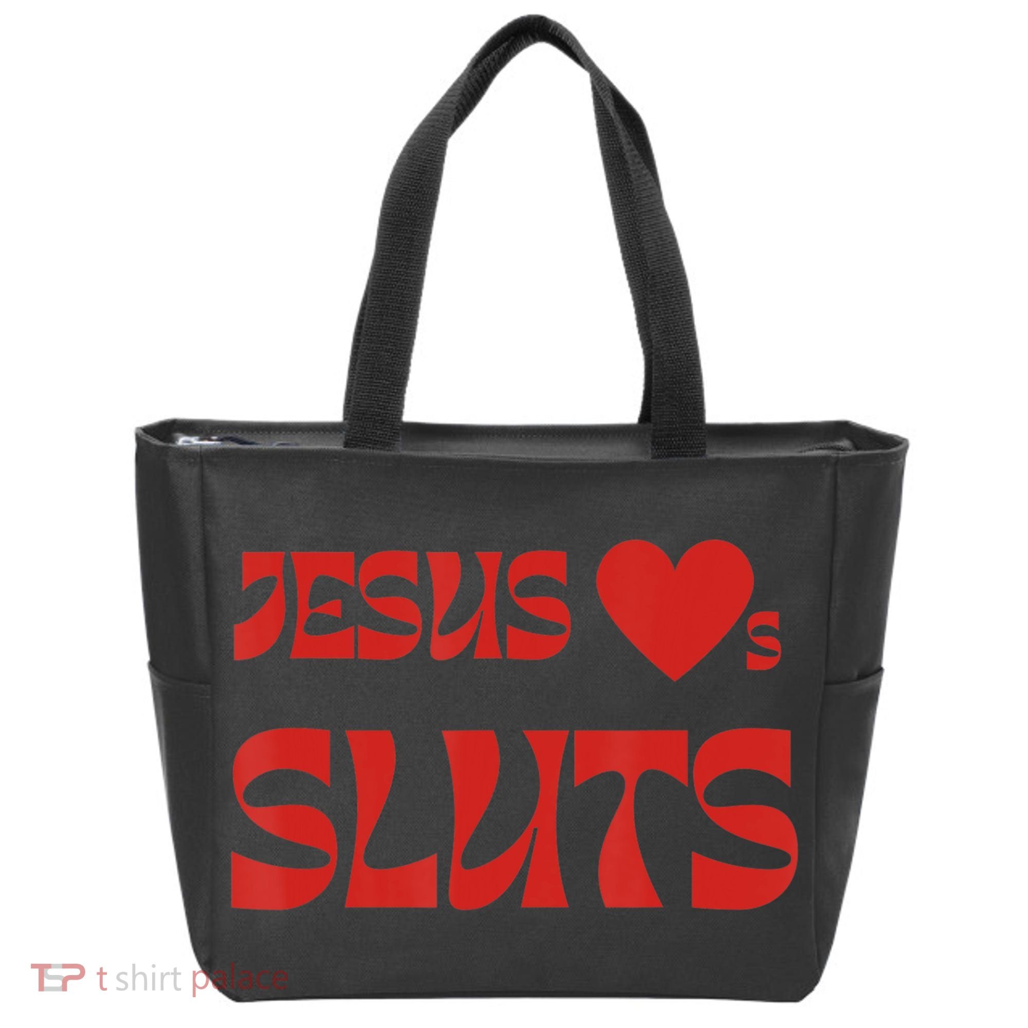 Jesus Loves Sluts Tote Bag