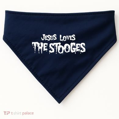 Jesus Loves The Stooges USA-Made Doggie Bandana