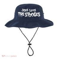 Jesus Loves The Stooges Bucket Hat thumb 0