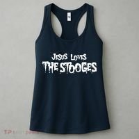 Jesus Loves The Stooges Women's Tank Top thumb 3