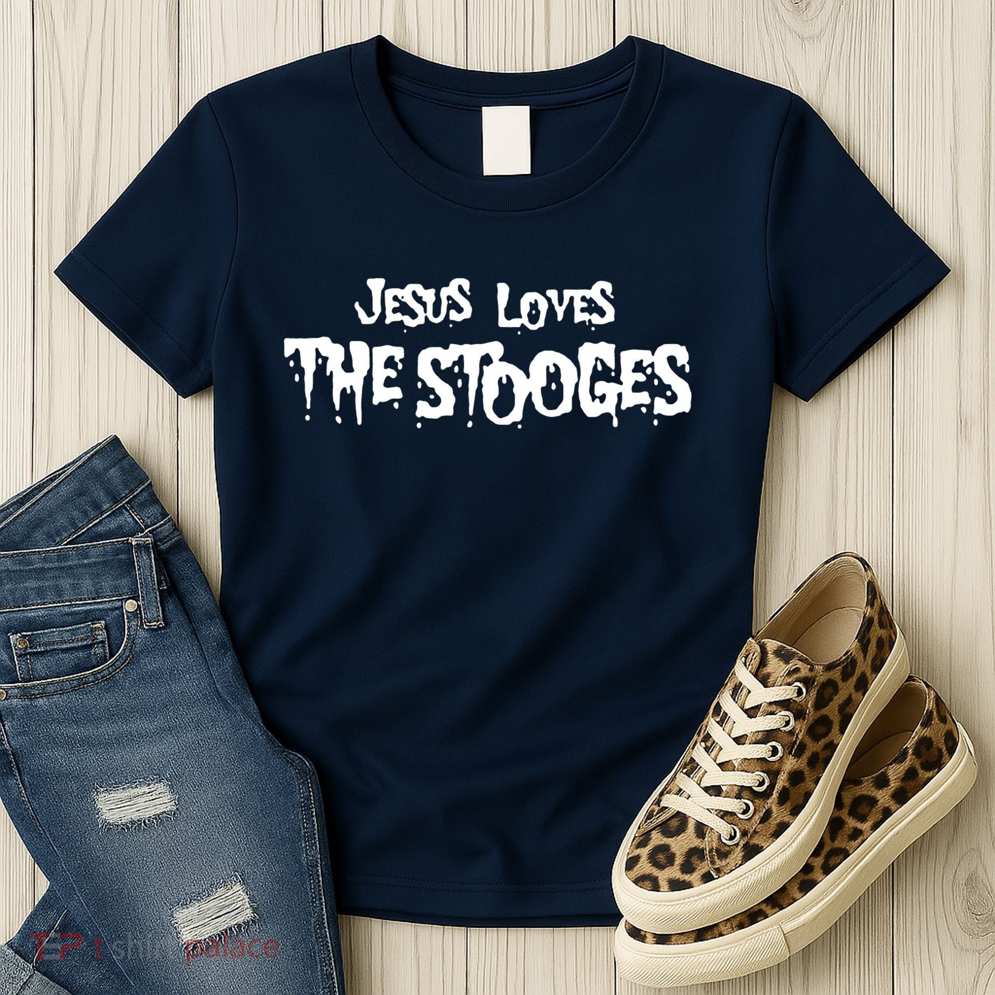 Jesus Loves The Stooges Women's T-Shirt