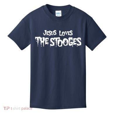 Jesus Loves The Stooges Kids T-Shirt