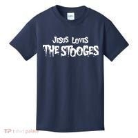 Jesus Loves The Stooges Kids T-Shirt thumb 0