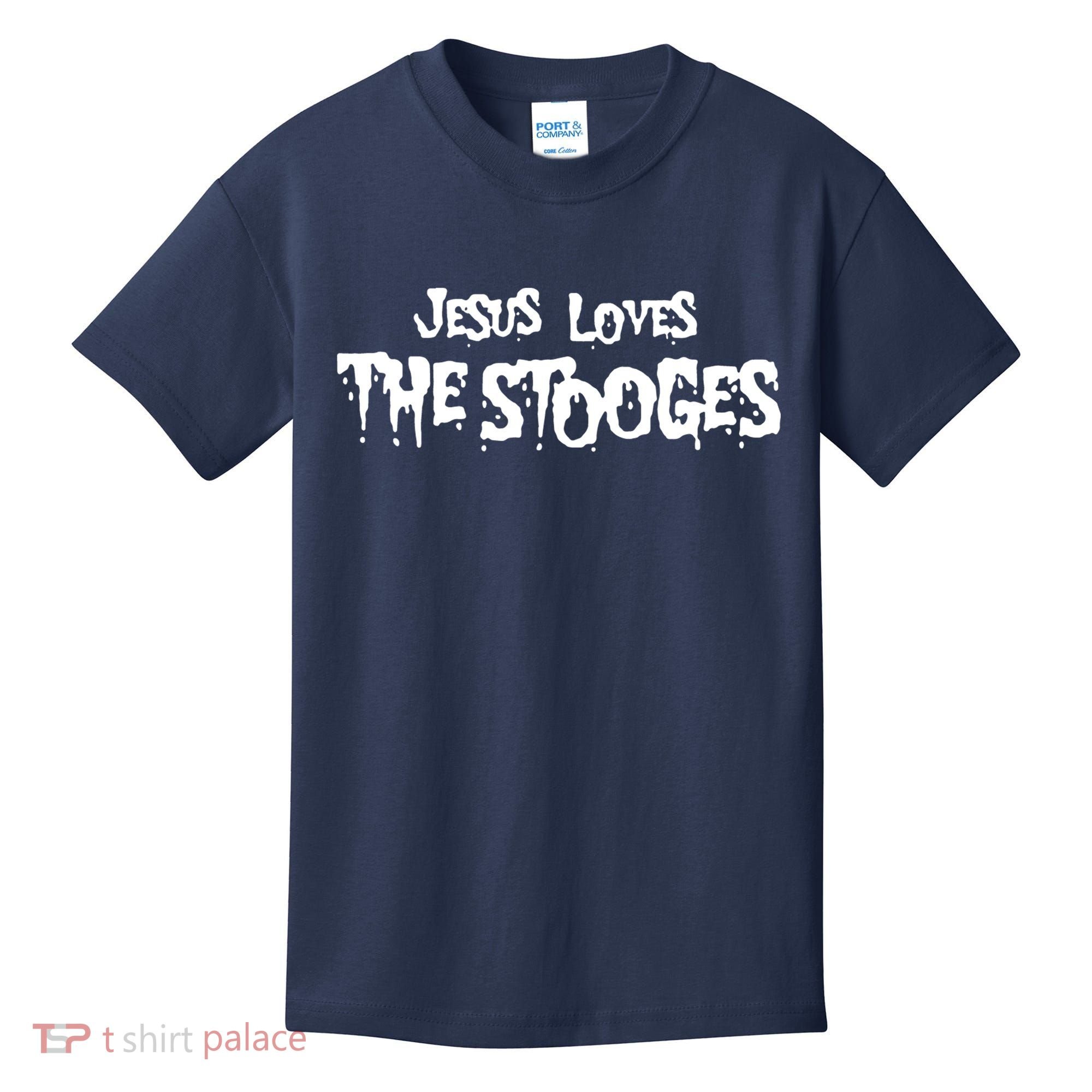 Jesus Loves The Stooges Kids T-Shirt