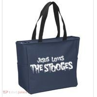 Jesus Loves The Stooges Tote Bag thumb 2