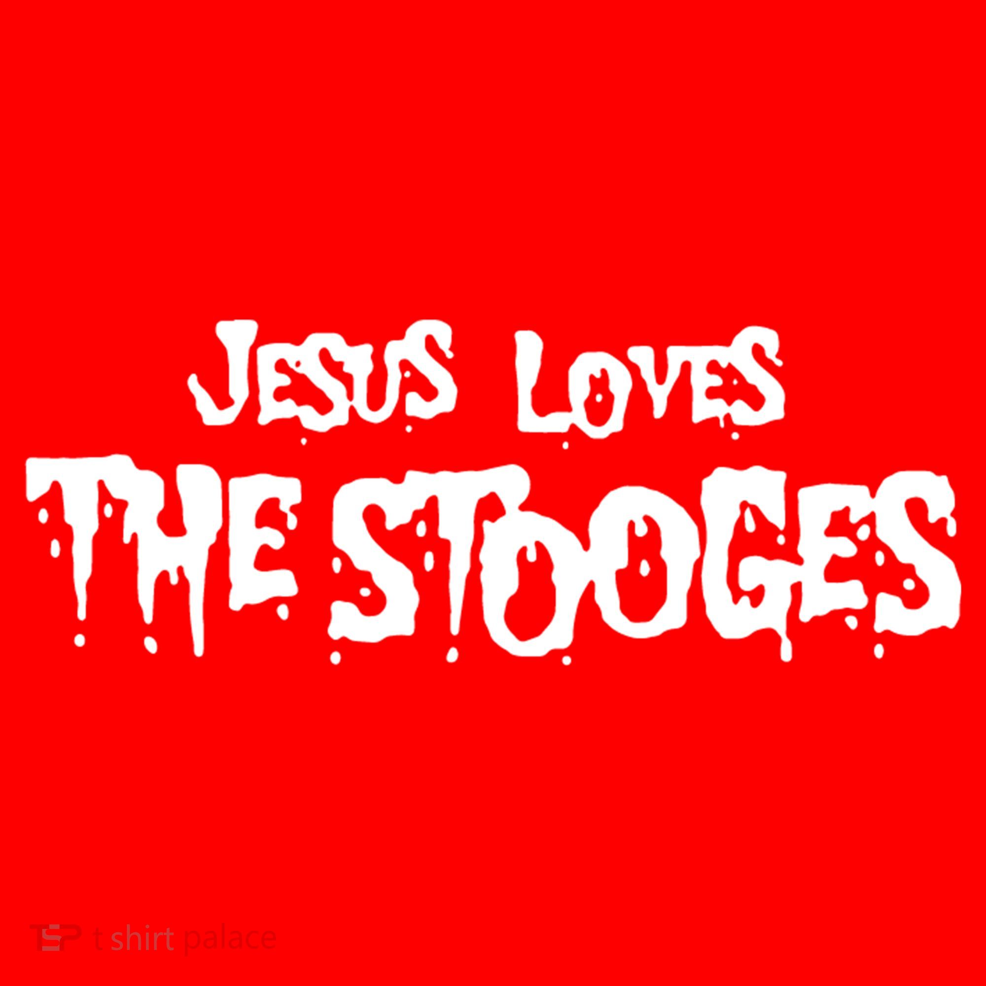 Jesus Loves The Stooges Santa Hat