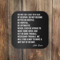 John Lewis Tee Get In Good Necessary Trouble Social Justice Coaster thumb 0