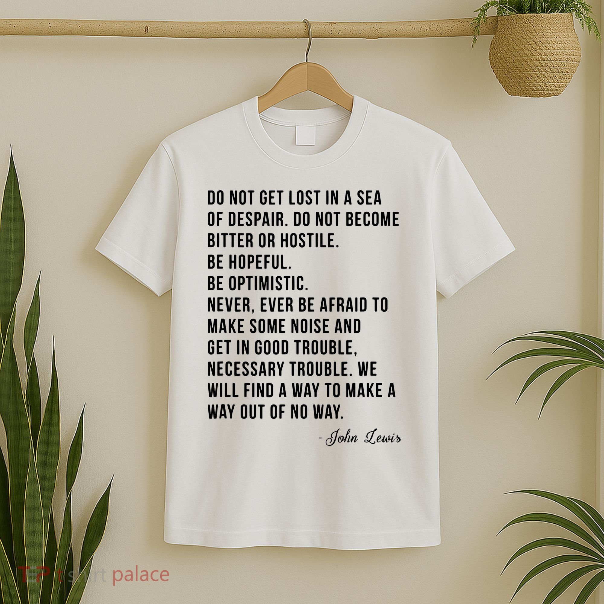 John Lewis Tee Get In Good Necessary Trouble Social Justice T-Shirt