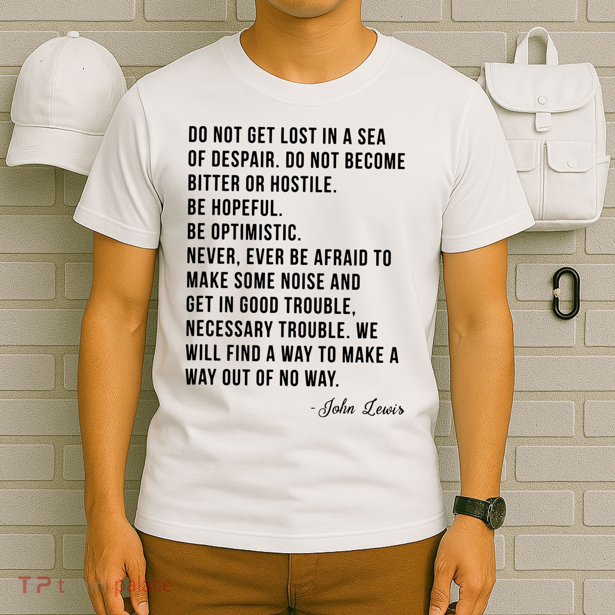 John Lewis Tee Get In Good Necessary Trouble Social Justice T-Shirt
