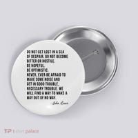 John Lewis Tee Get In Good Necessary Trouble Social Justice Button thumb 0
