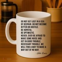 John Lewis Tee Get In Good Necessary Trouble Social Justice Coffee Mug thumb 4