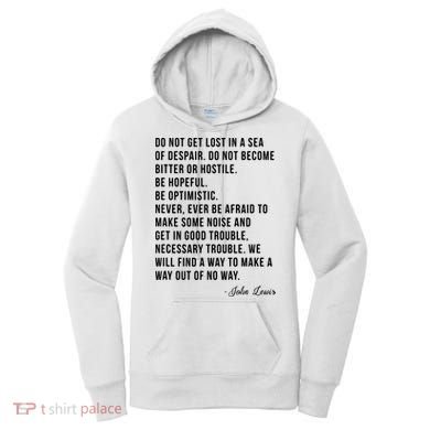 John Lewis Tee Get In Good Necessary Trouble Social Justice Women's Hoodie