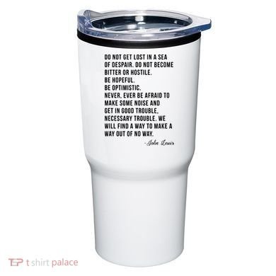 John Lewis Tee Get In Good Necessary Trouble Social Justice Tumbler