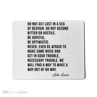 John Lewis Tee Get In Good Necessary Trouble Social Justice Mousepad thumb 0