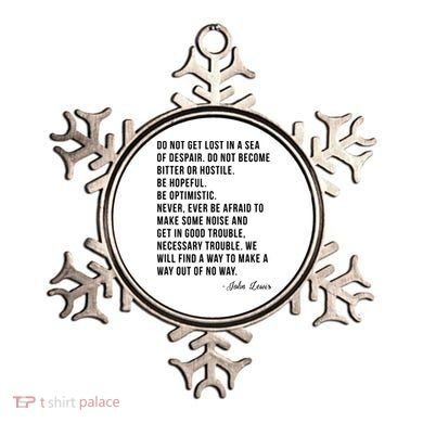 John Lewis Tee Get In Good Necessary Trouble Social Justice Ornament