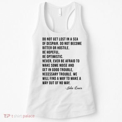 John Lewis Tee Get In Good Necessary Trouble Social Justice Women's Tank Top