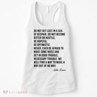 John Lewis Tee Get In Good Necessary Trouble Social Justice Women's Tank Top thumb 0
